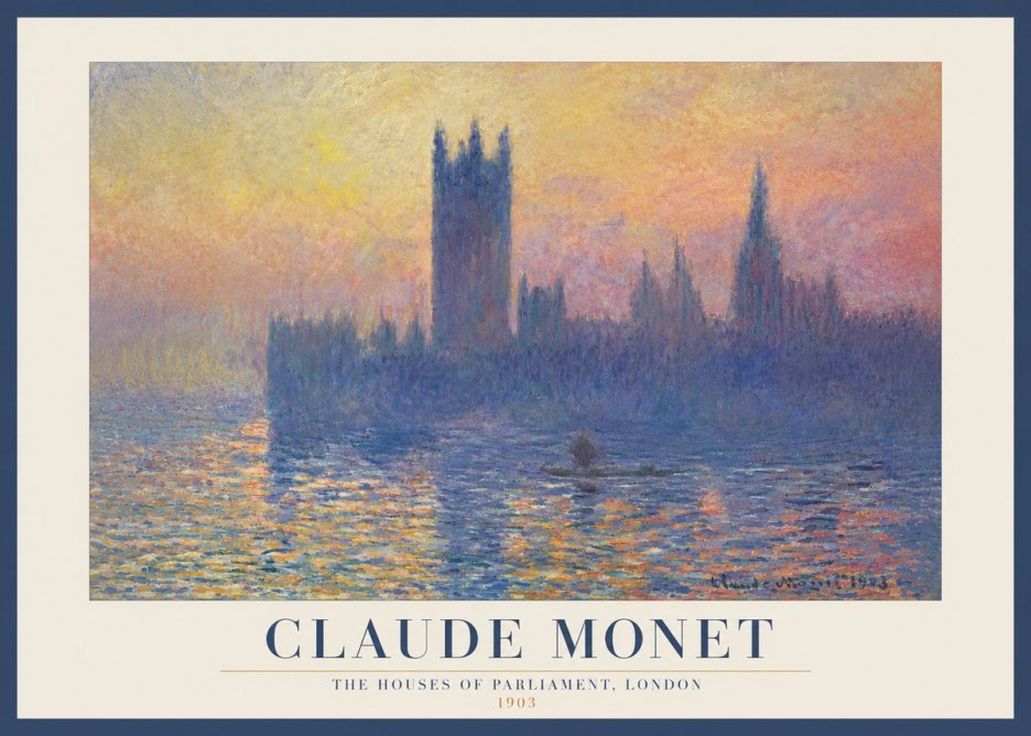 Monet The Houses of Parliament, London II No3 - Poszter