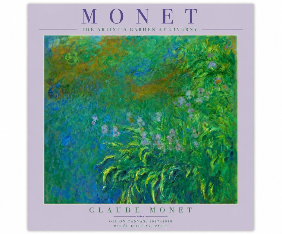 Monet The Artist's Garden at Giverny No4 - Poszter
