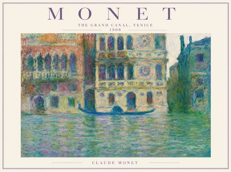 Monet The Grand Canal, Venice No5 - Poszter