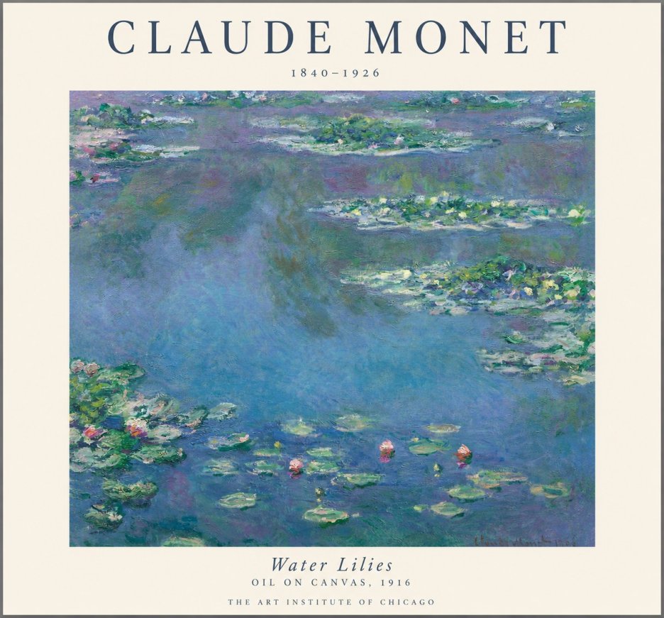 Monet Water Lilies I No1 - Poszter