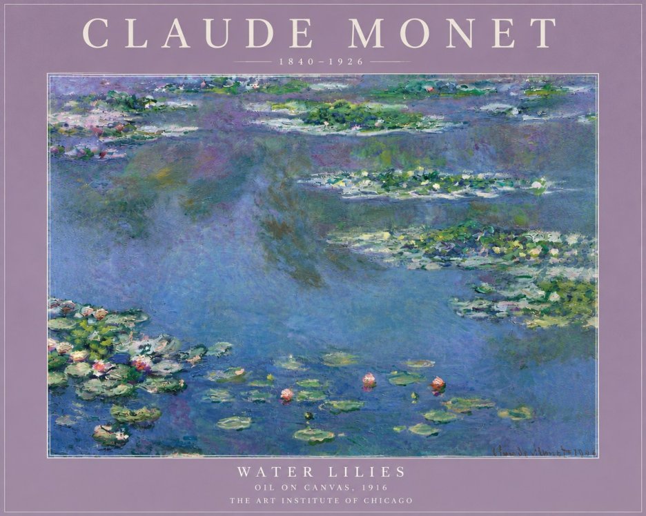 Monet Water Lilies I No5 - Poszter