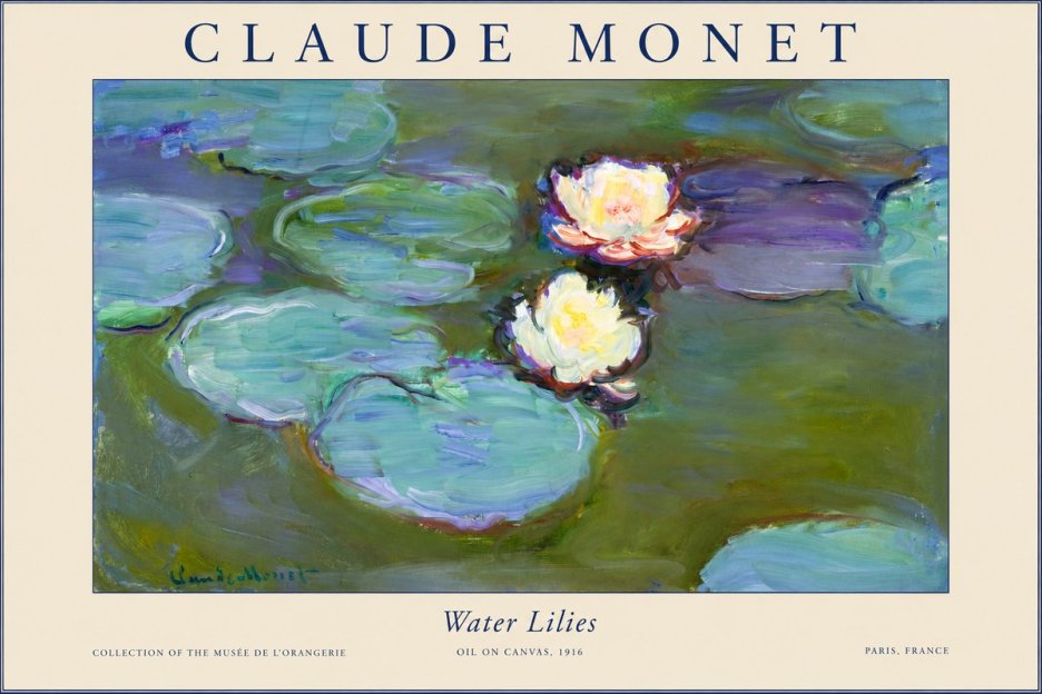 Monet Water Lilies II No1 - Poszter