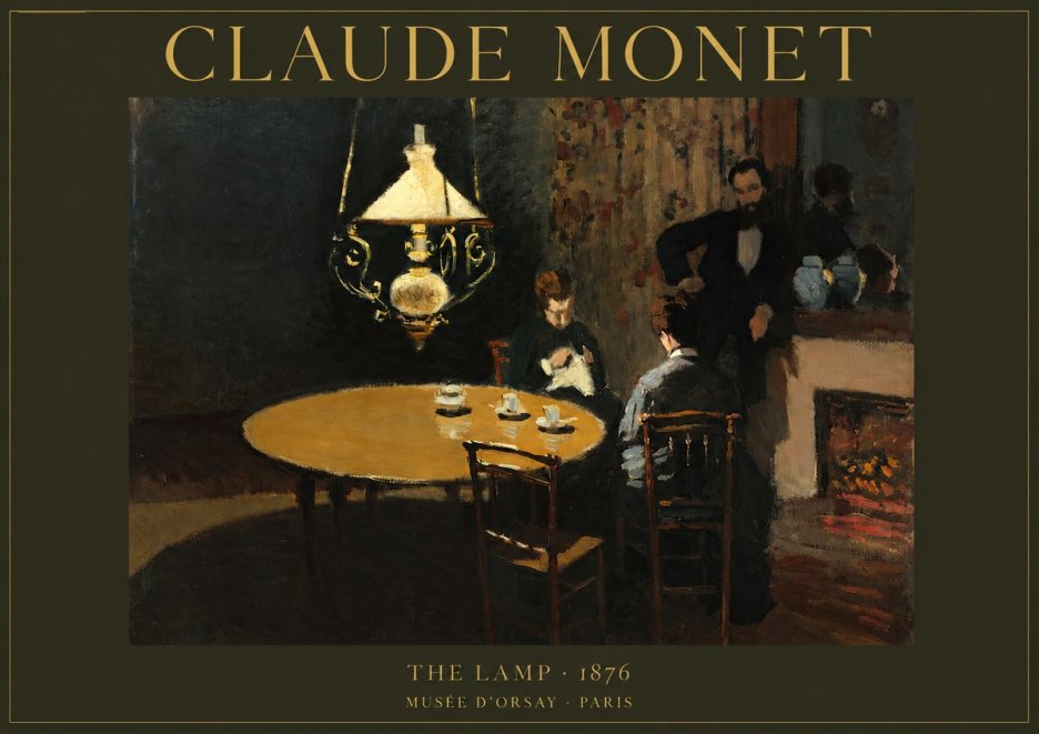 Monet The Lamp No2 - Poszter