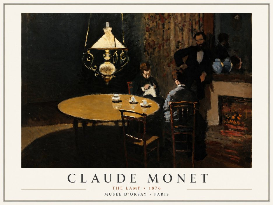 Monet The Lamp No4 - Poszter