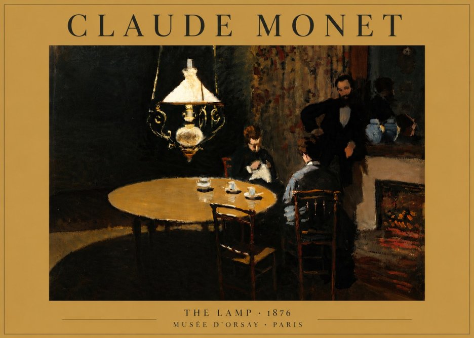 Monet The Lamp No6 - Poszter