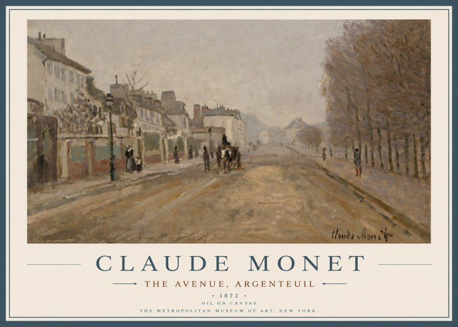 Monet The Avenue, Argenteuil No2 - Poszter
