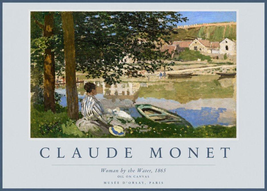 Monet Woman by the Water No2 - Poszter