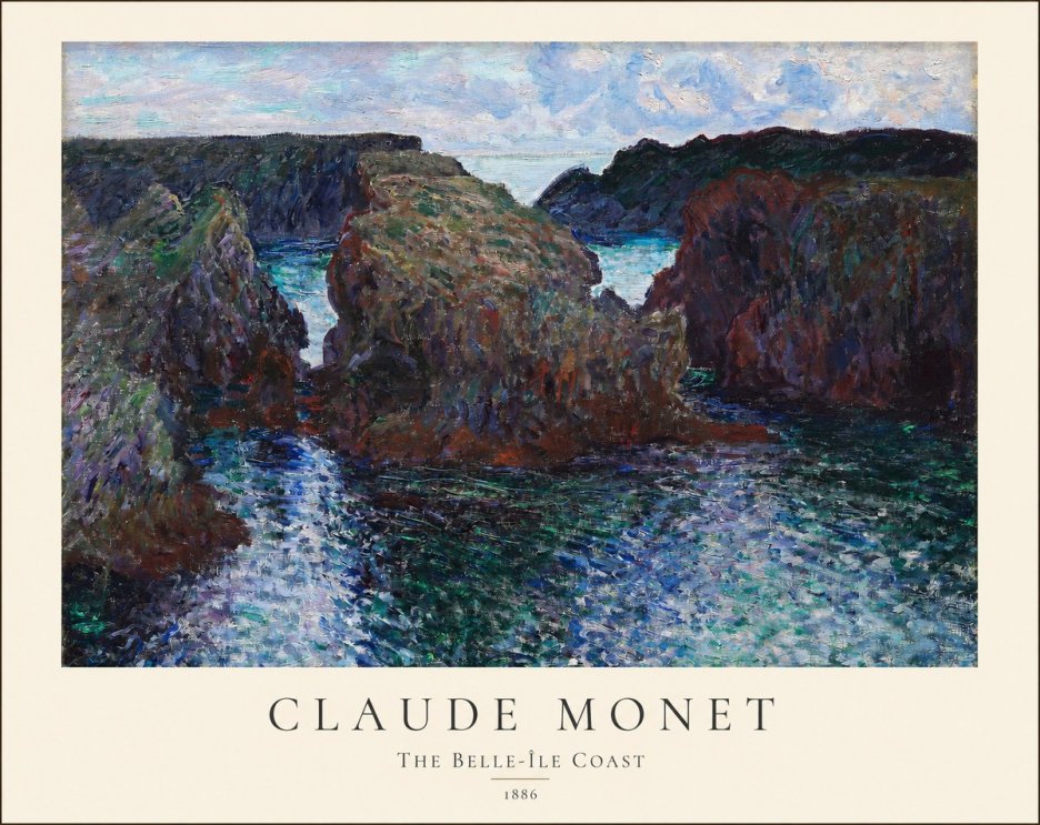 Monet The Belle-île Coast No1 - Poszter