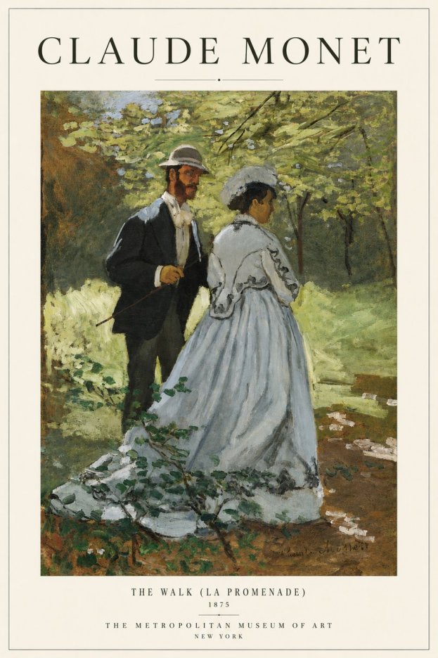 Monet The Walk (La Promenade) No3 - Poszter