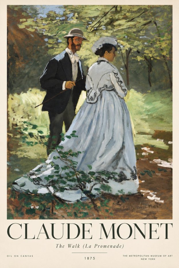 Monet The Walk (La Promenade) No4 - Poszter