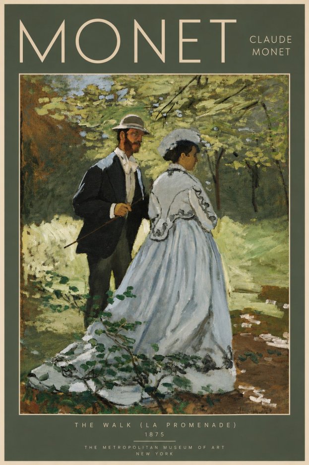 Monet The Walk (La Promenade) No5 - Poszter