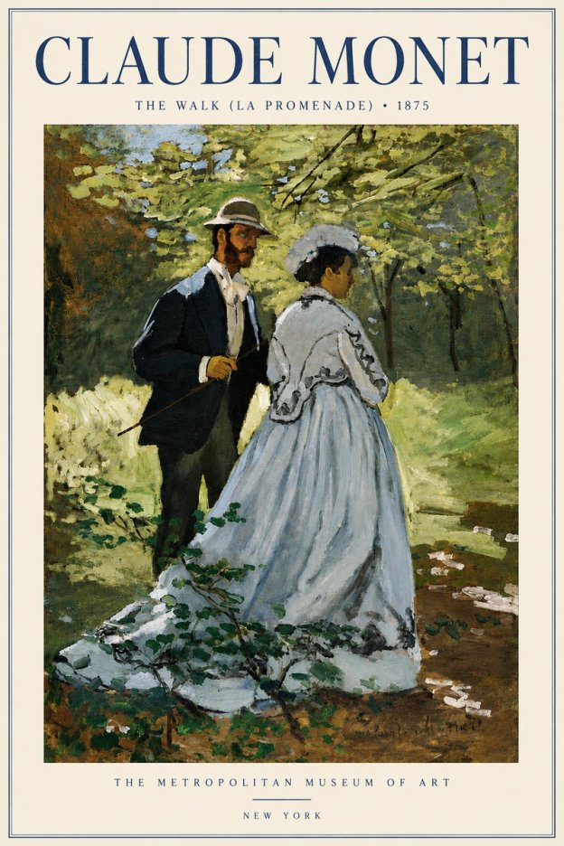 Monet The Walk (La Promenade) No6 - Poszter
