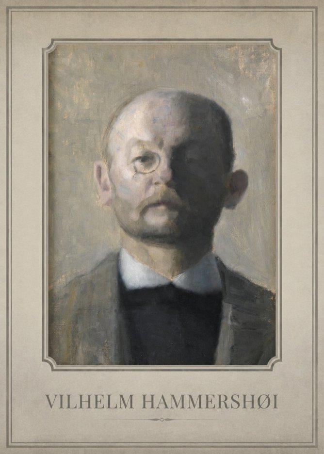Vilhelm Hammershøi Self-portrait I No1 - Poszter