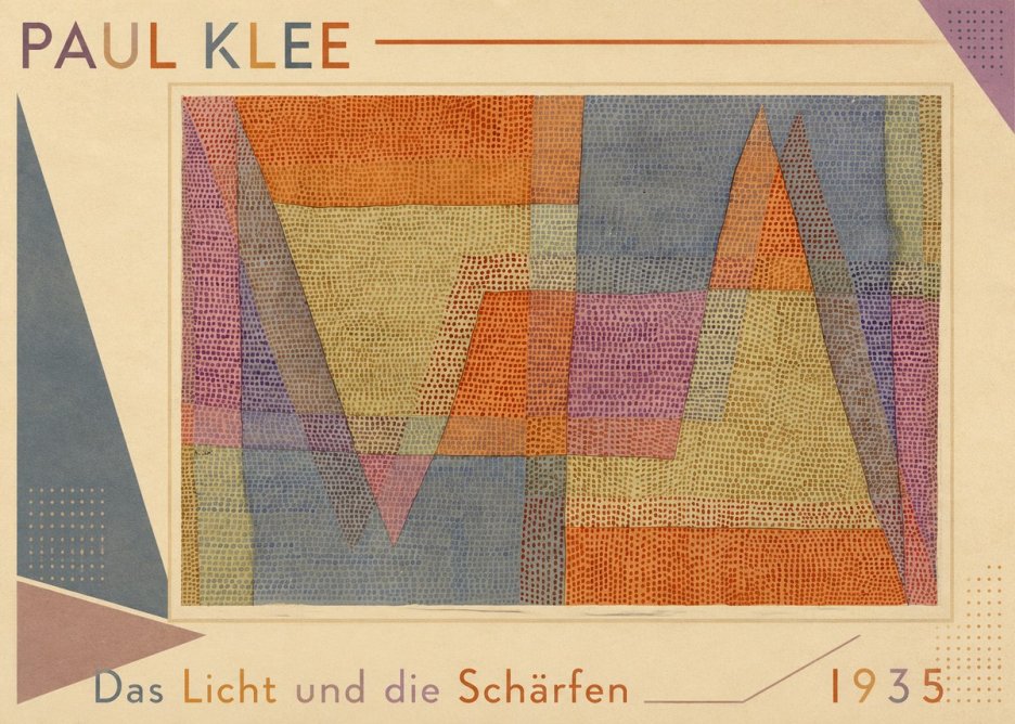 Paul Klee Das Licht Und Die Schärfen No1 - Poszter