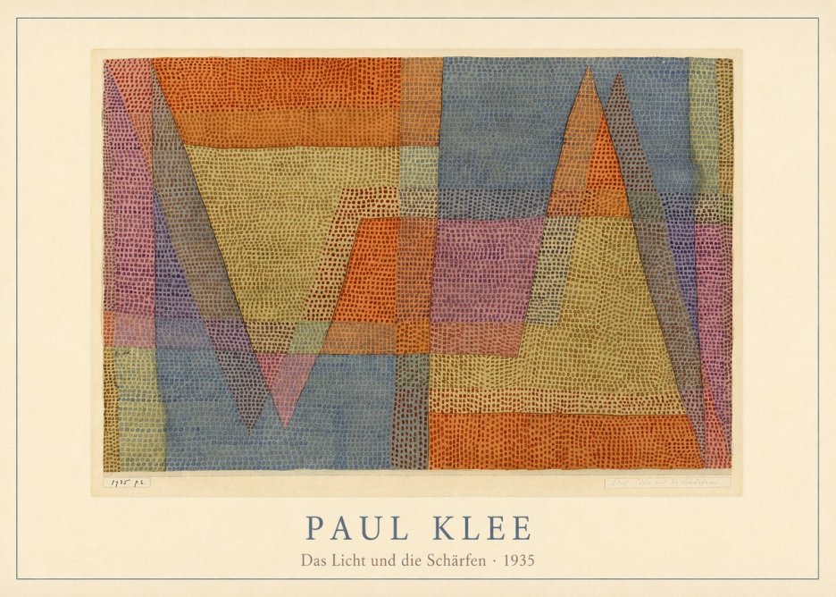 Paul Klee Das Licht Und Die Schärfen No4 - Poszter