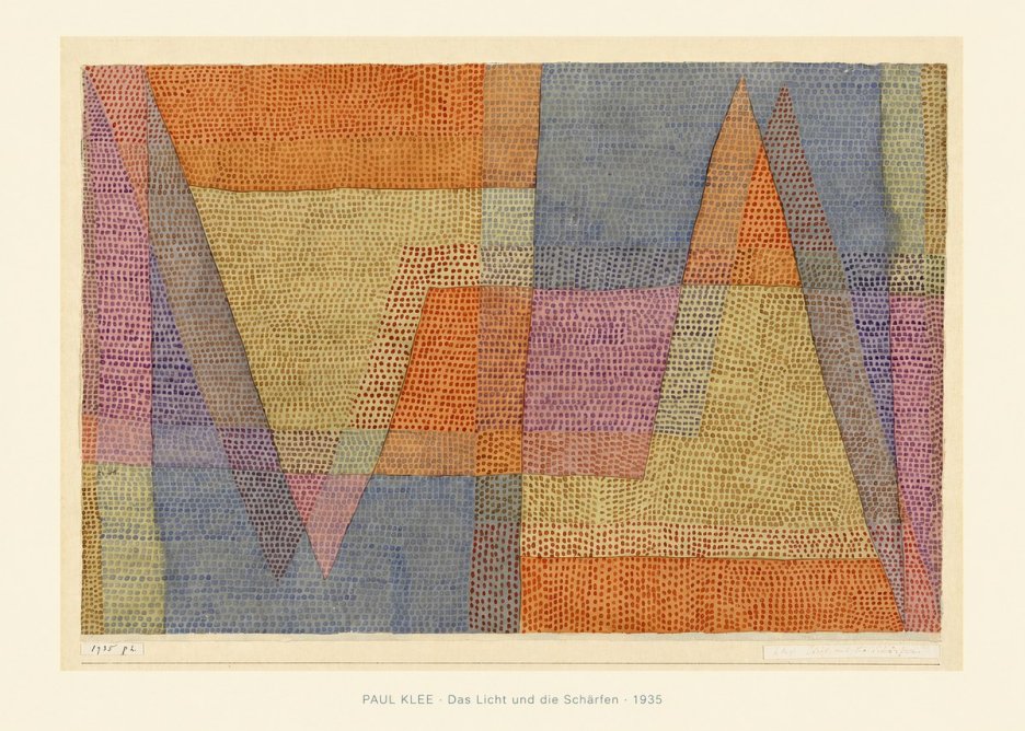 Paul Klee Das Licht Und Die Schärfen No6 - Poszter