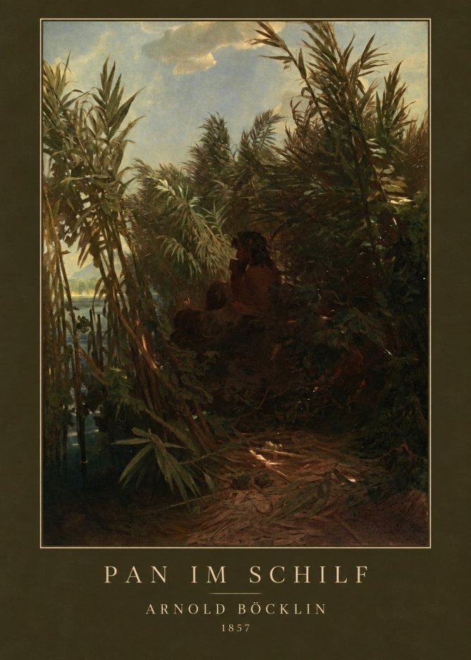 Arnold Böcklin Pan Im Schilf No3 - Poszter