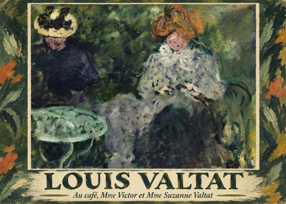 Louis Valtat Au Café, Mme Victor Et Mme Suzanne Valtat No1 - Poszter