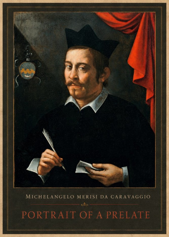 Michelangelo Merisi da Caravaggio Portrait of a Prelate No1 - Poszter