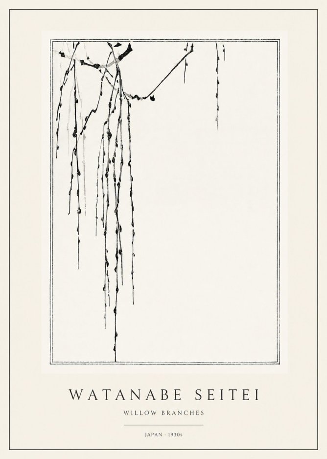 Watanabe Seitei Willow Branches I No1 - Poszter
