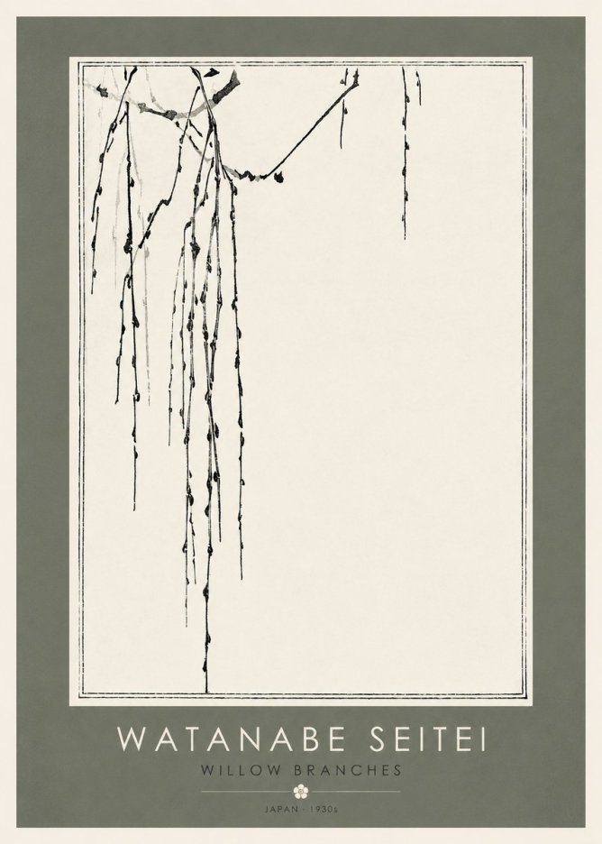 Watanabe Seitei Willow Branches I No2 - Poszter
