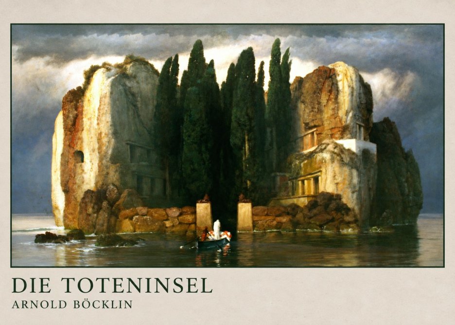 Arnold Böcklin Die Toteninsel II No4 - Poszter