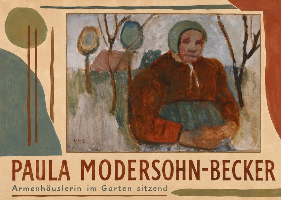 Paula Modersohn-Becker Armenhäuslerin Im Garten Sitzend No4 - Poszter