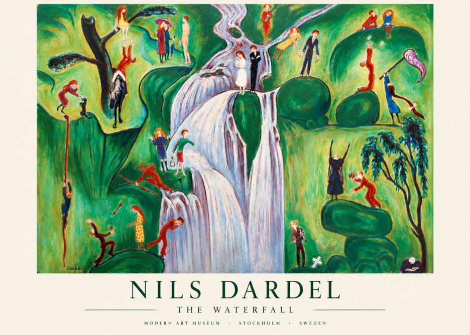 Nils Dardel The Waterfall No1 - Poszter