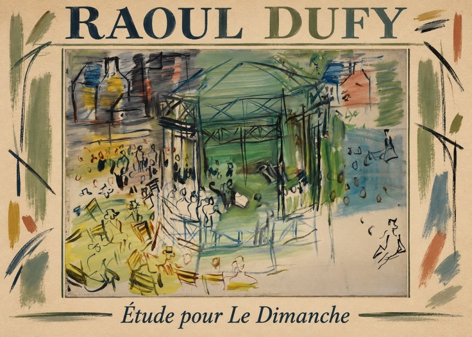Raoul Dufy Étude Pour Le Dimanche No1 - Poszter