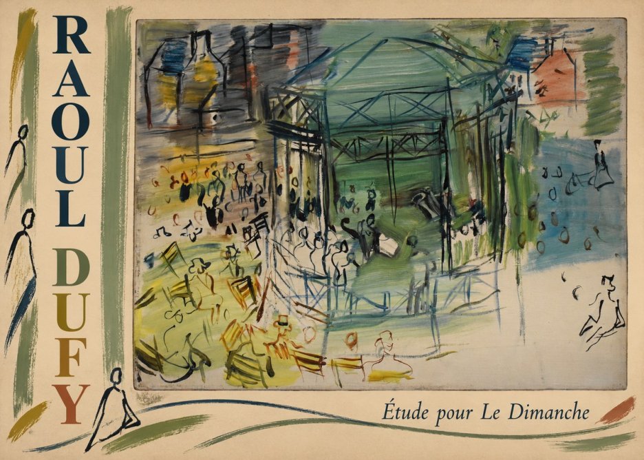 Raoul Dufy Étude Pour Le Dimanche No2 - Poszter