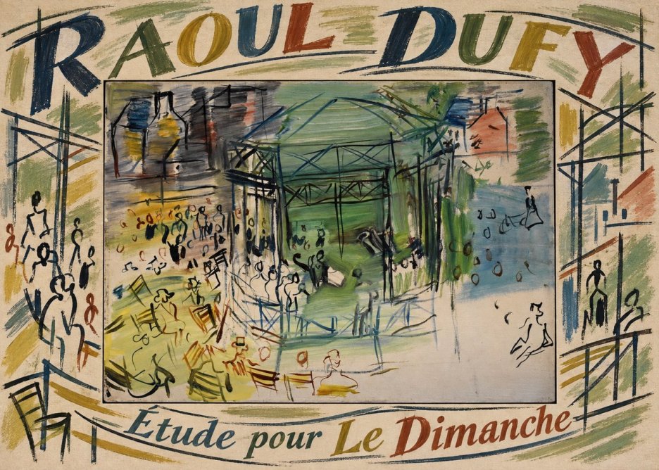 Raoul Dufy Étude Pour Le Dimanche No5 - Poszter