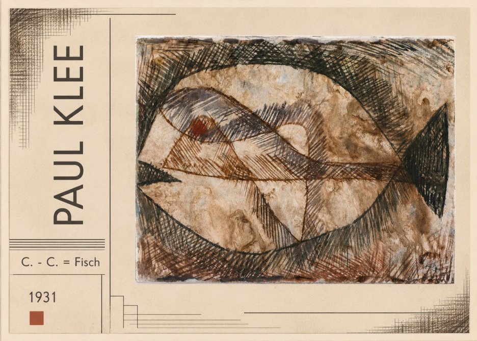 Paul Klee C. - C. = Fisch No2 - Poszter