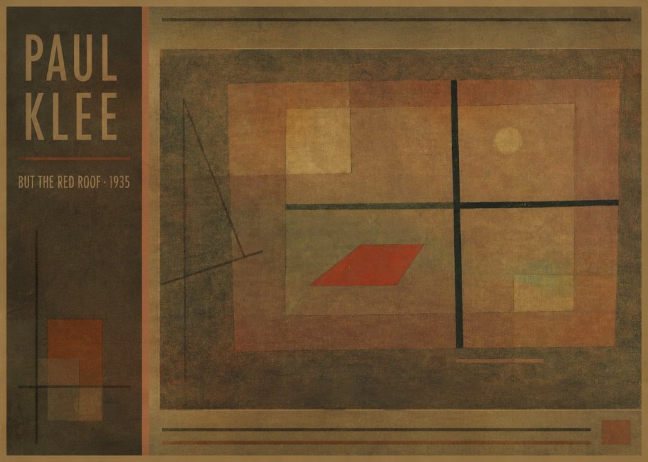 Paul Klee But the Red Roof No2 - Poszter