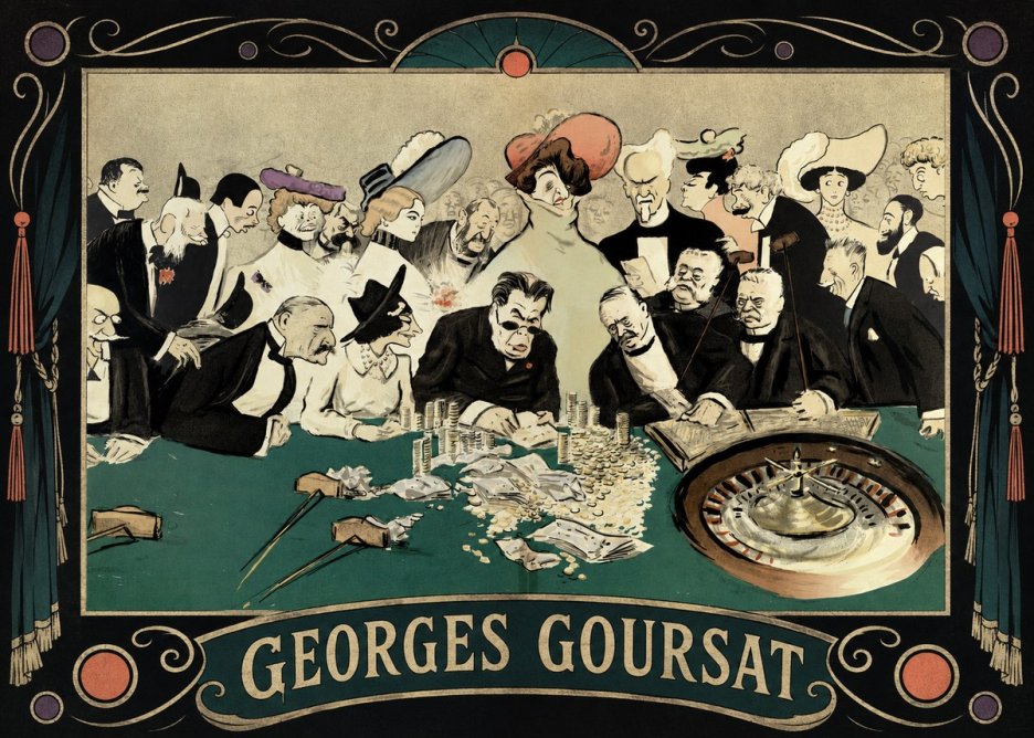Georges Goursat At the Roulette Table No5 - Poszter