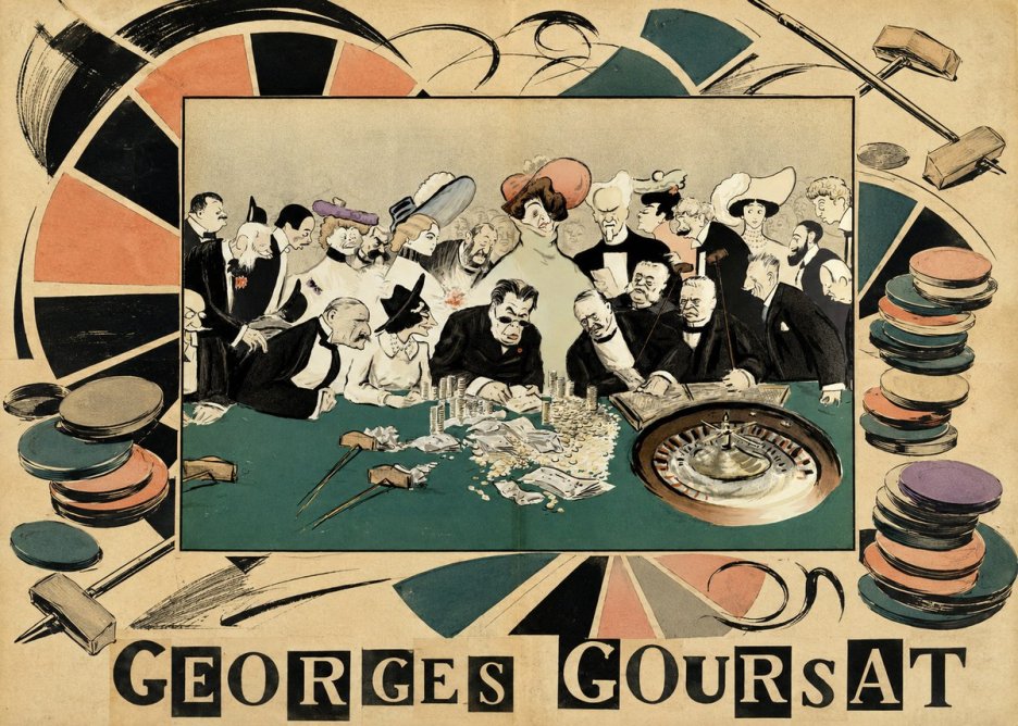 Georges Goursat At the Roulette Table No6 - Poszter