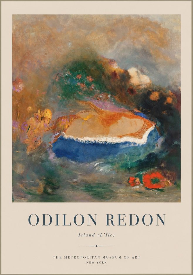 Odilon Redon Island (L'île) No1 - Poszter