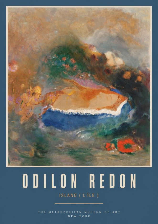 Odilon Redon Island (L'île) No2 - Poszter