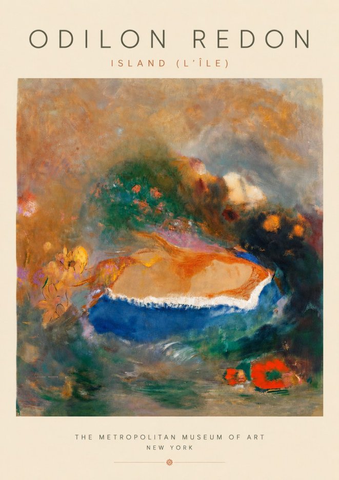 Odilon Redon Island (L'île) No3 - Poszter