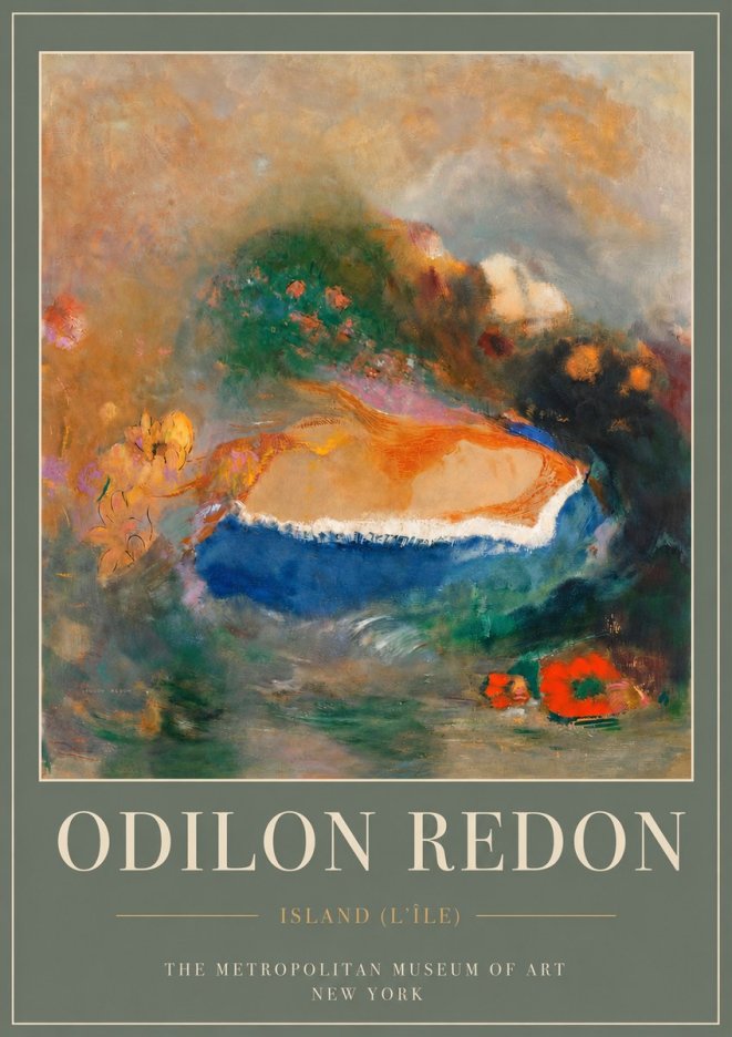 Odilon Redon Island (L'île) No4 - Poszter