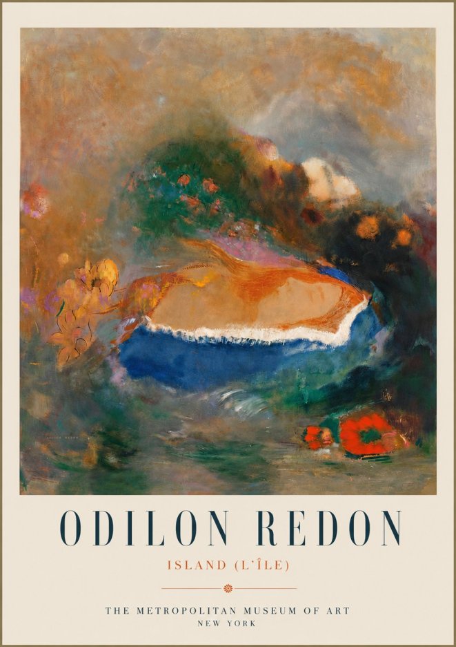 Odilon Redon Island (L'île) No5 - Poszter
