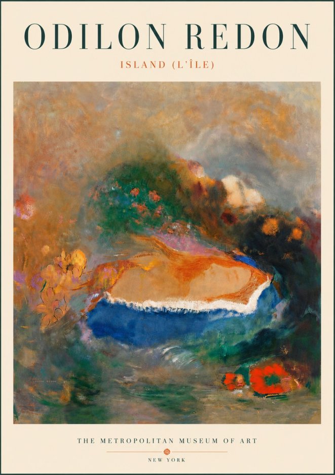 Odilon Redon Island (L'île) No6 - Poszter