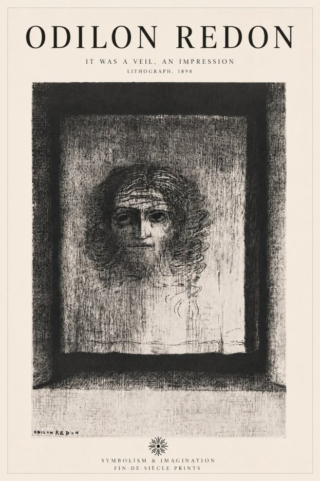 Odilon Redon It Was a Veil, an Impression No6 - Poszter