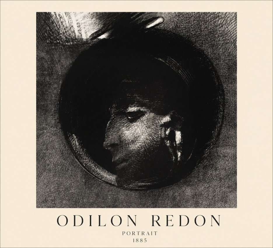 Odilon Redon Portrait No1 - Poszter