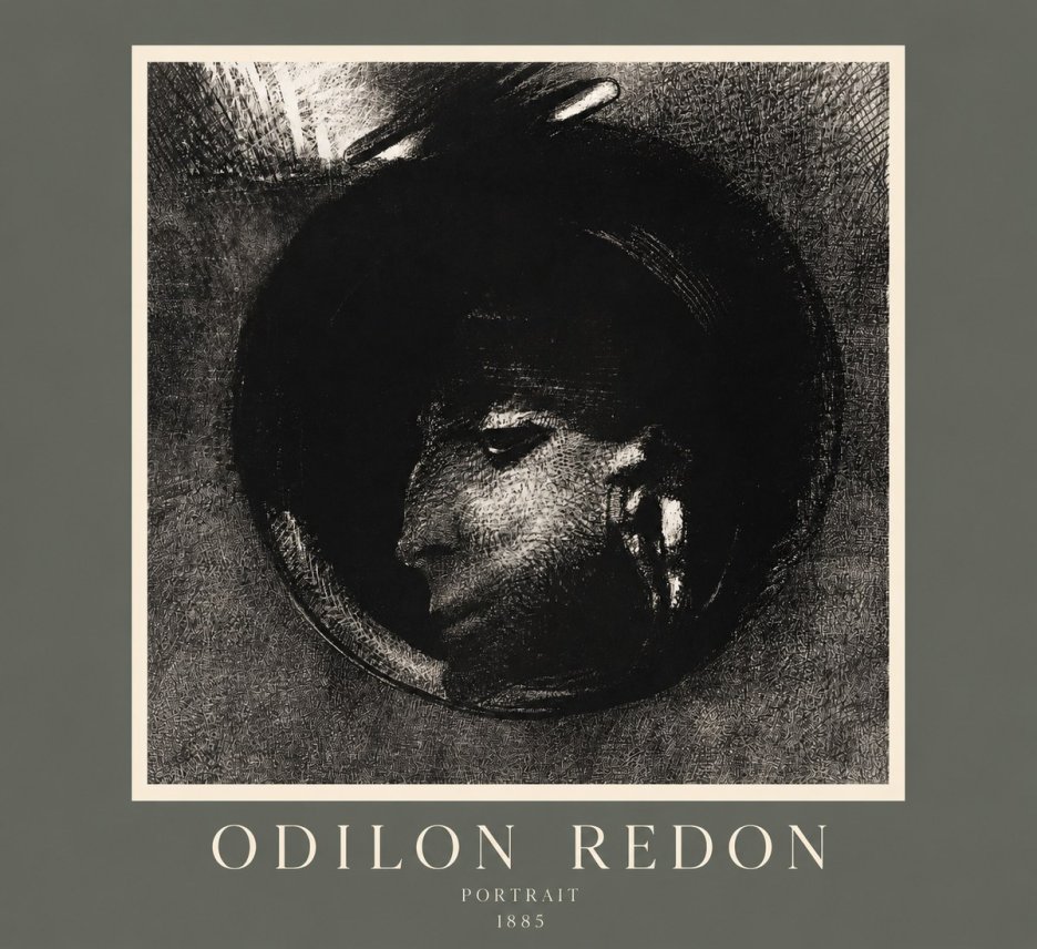 Odilon Redon Portrait No2 - Poszter