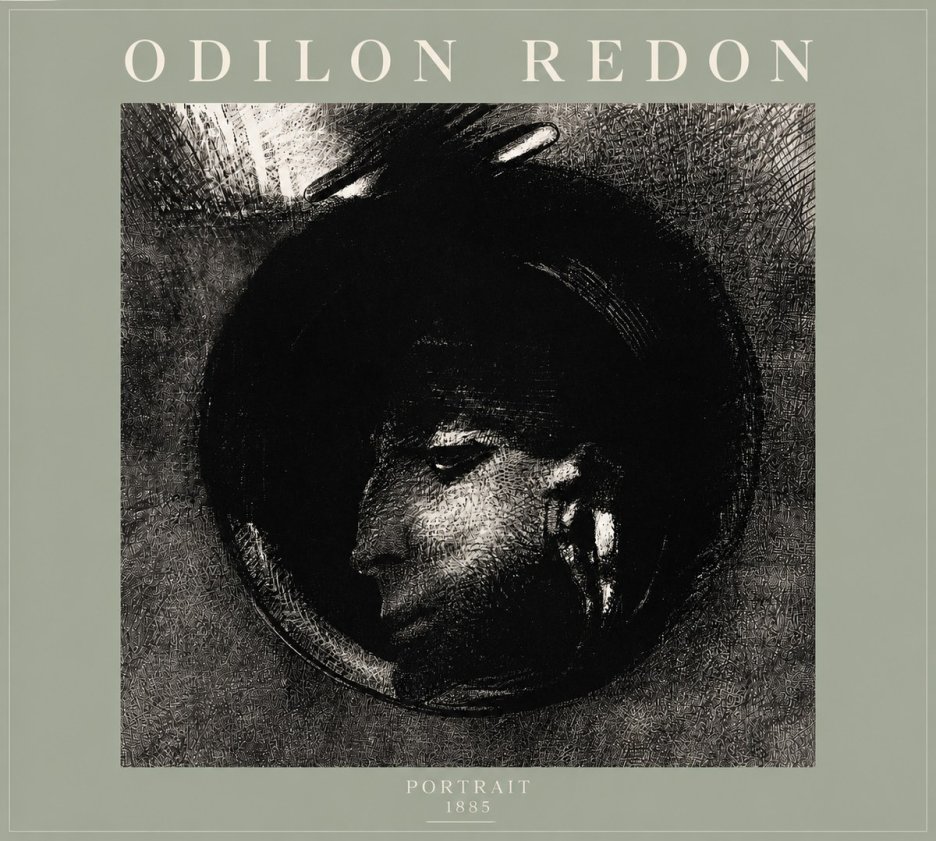 Odilon Redon Portrait No5 - Poszter