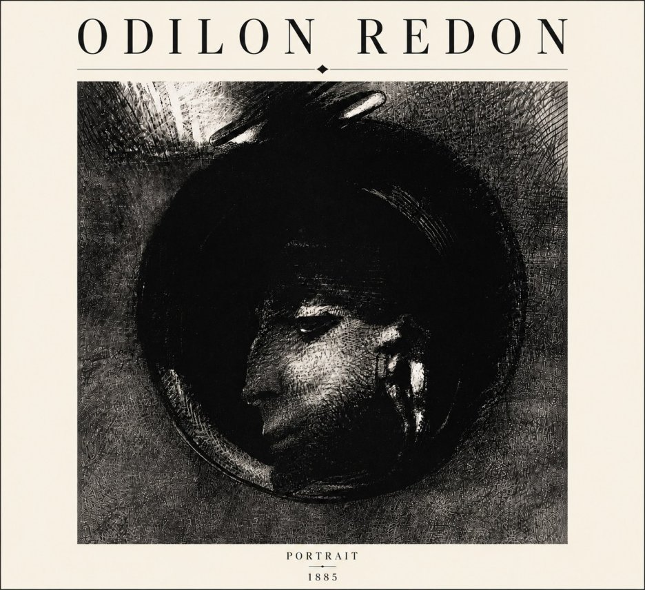 Odilon Redon Portrait No6 - Poszter