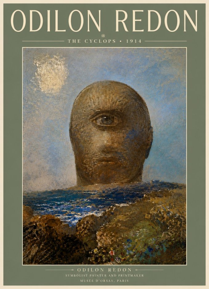 Odilon Redon The Cyclops I No6 - Poszter