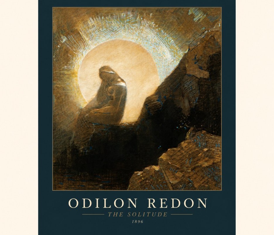 Odilon Redon The Solitude No1 - Poszter