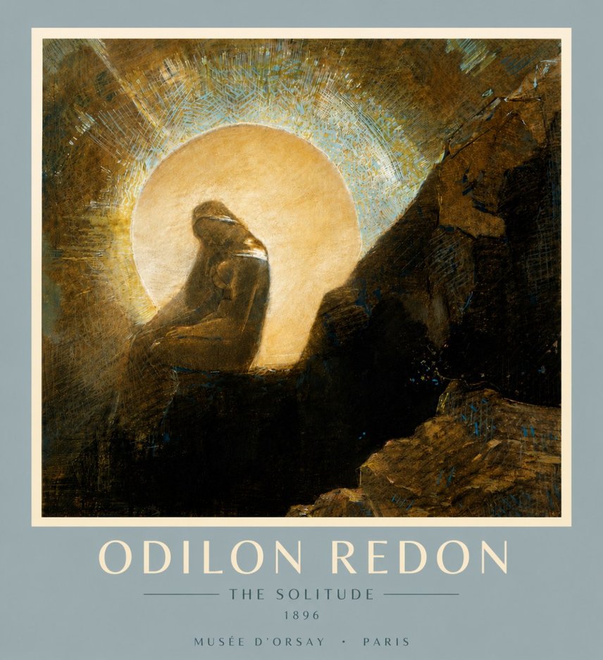 Odilon Redon The Solitude No6 - Poszter