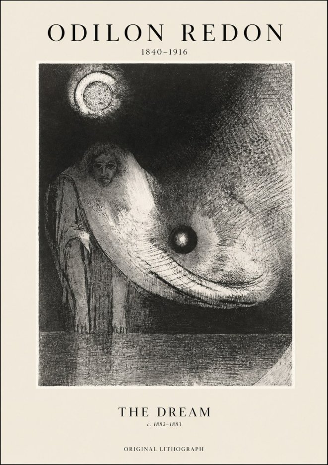 Odilon Redon The Dream No1 - Poszter